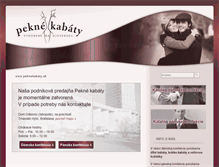 Tablet Screenshot of peknekabaty.sk